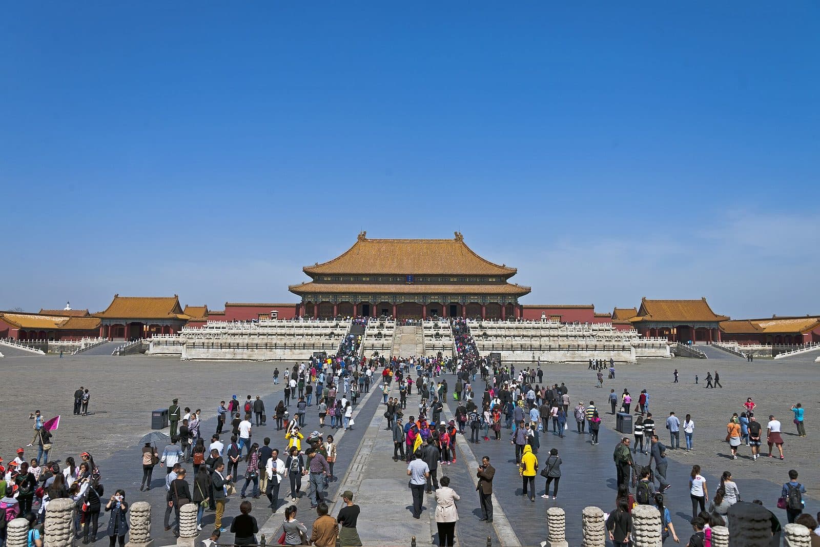Hall of Supreme Harmony and its marble terraces inside Beijing's Forbidden City
