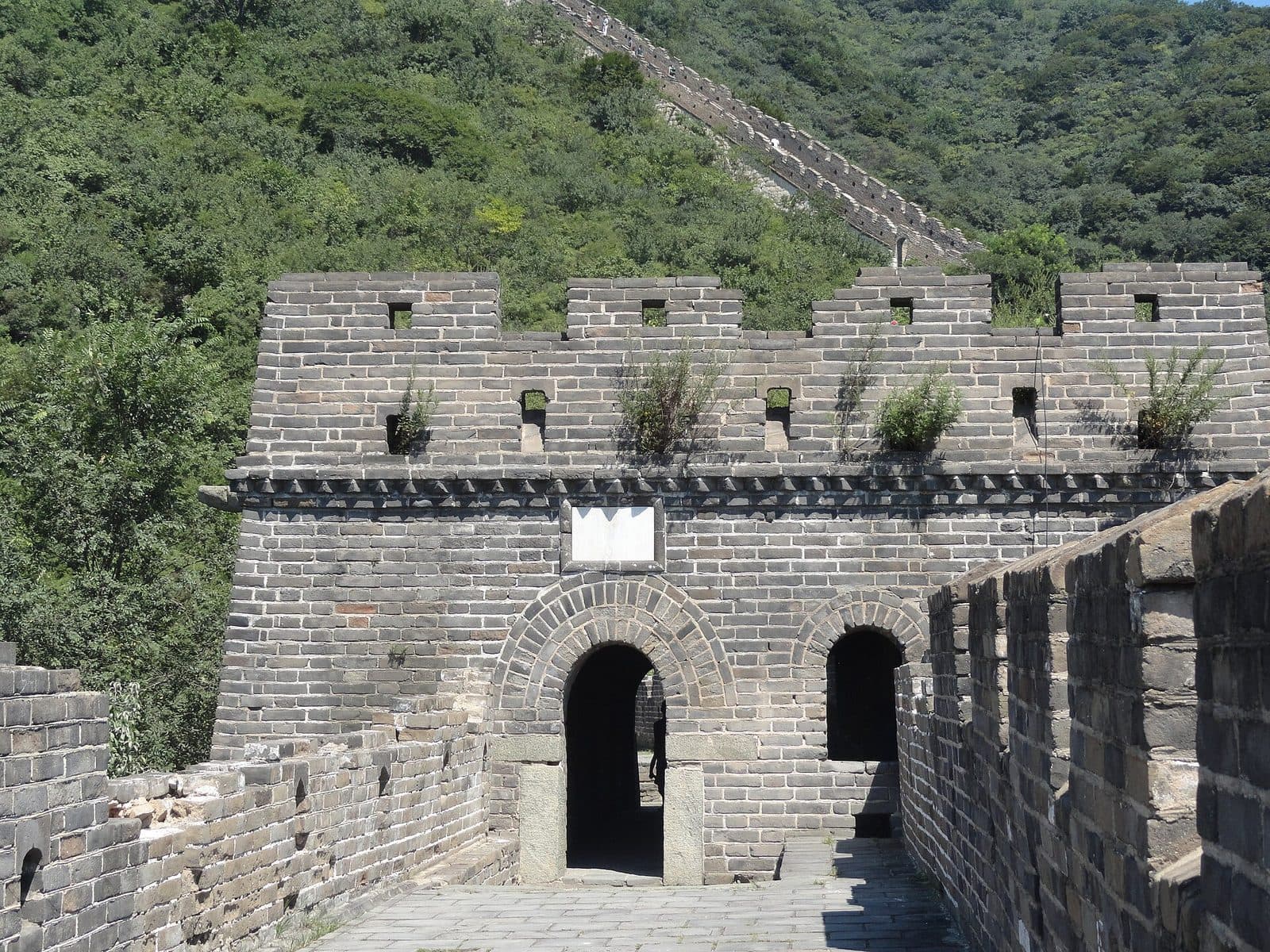 Stone watchtower on the Mutianyu section of the Great Wall near Beijing