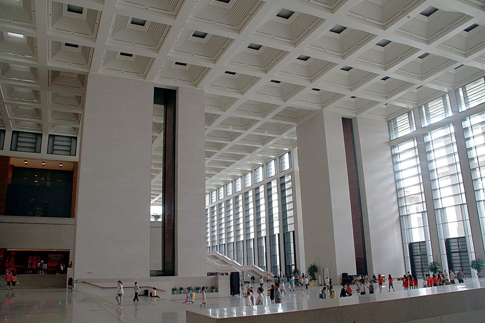 Main foyer inside the National Museum of China in Beijing