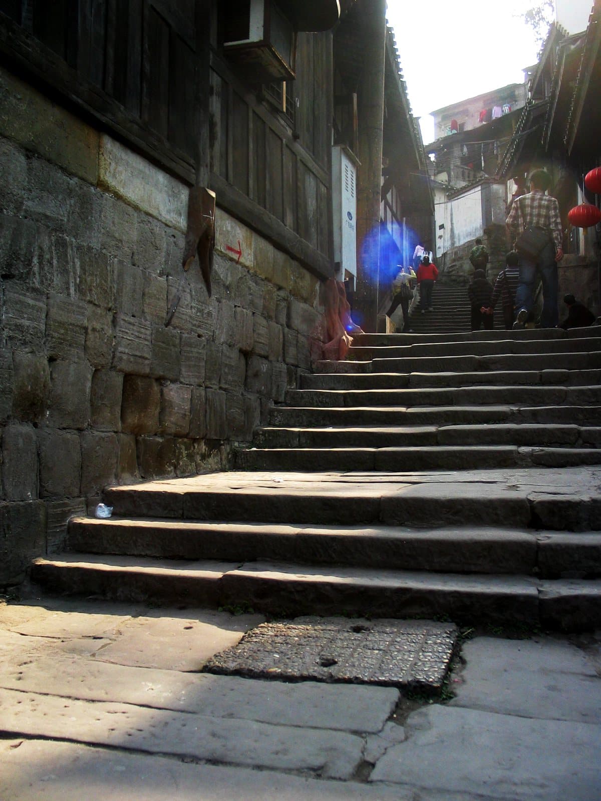 Historic lanes and traditional buildings in Ciqikou Ancient Town — view 3