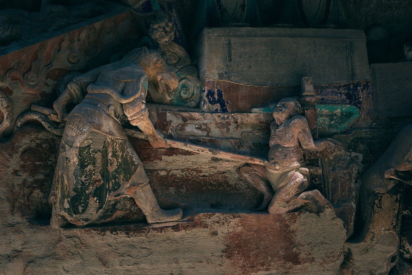 Buddhist rock carvings at Baodingshan in Dazu — view 3