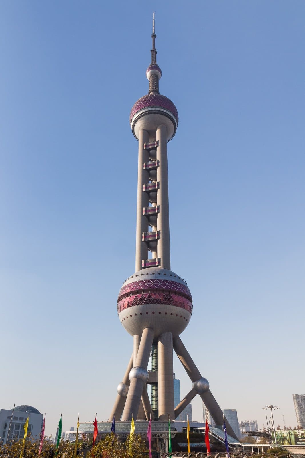 Oriental Pearl Tower in Shanghai's Lujiazui district — view 1