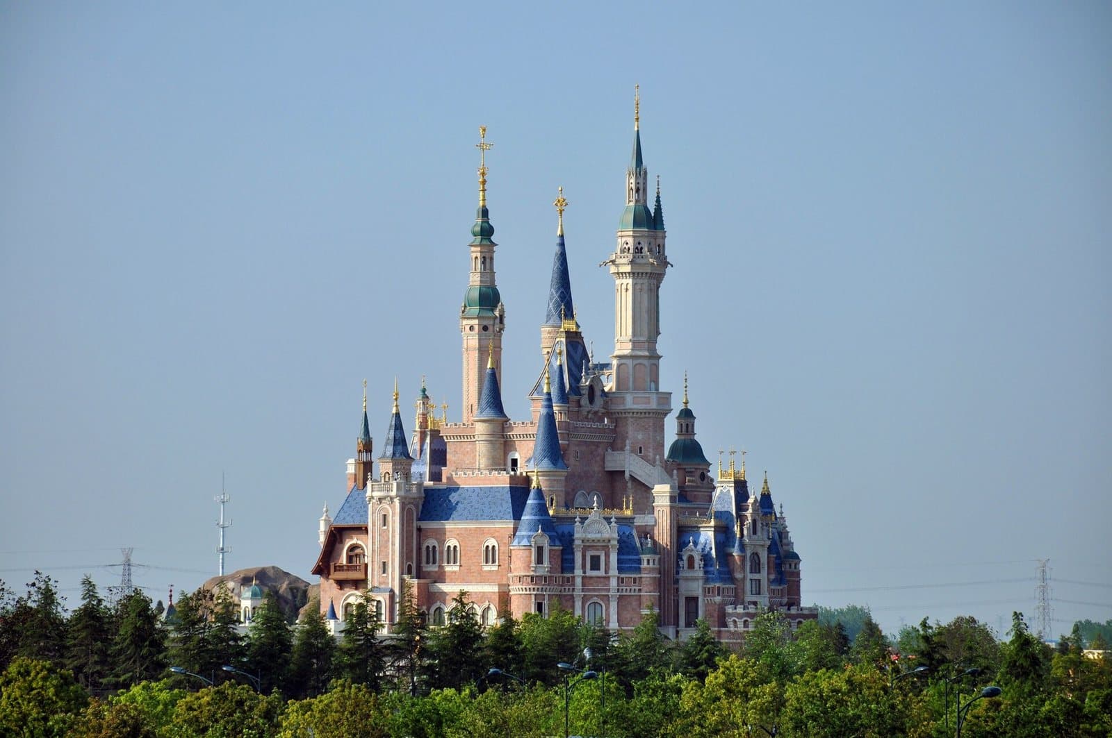 Shanghai Disneyland and Enchanted Storybook Castle — view 1