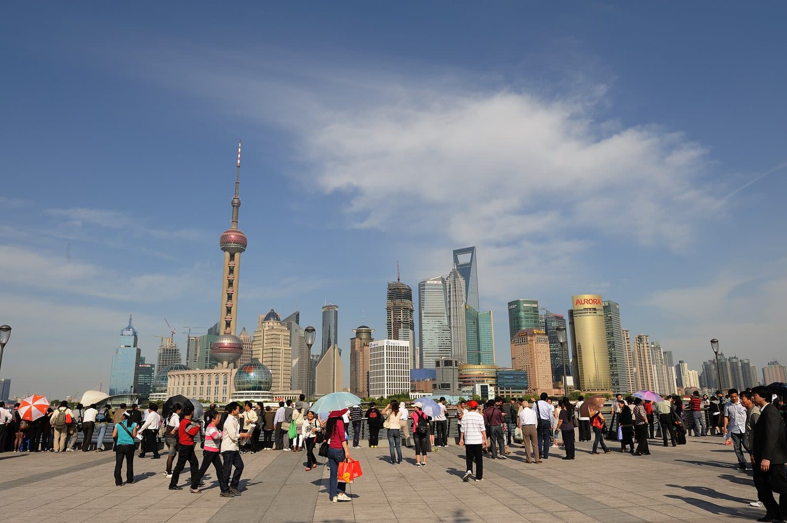 The Bund waterfront and Shanghai skyline — view 2