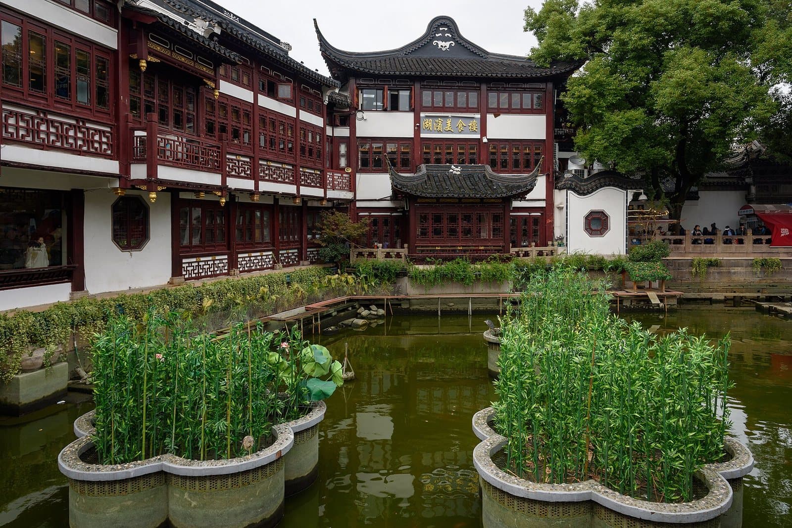 Traditional pavilions and ponds inside Shanghai's Yu Garden — view 3
