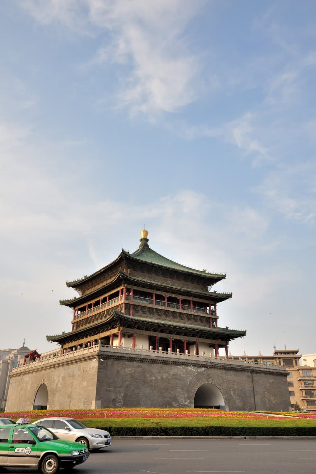 Xi'an Bell Tower at the center of the historic city — view 1
