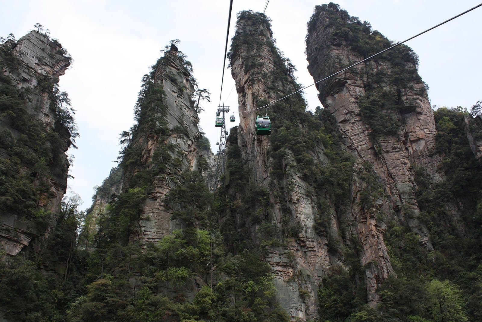 Peak forest and cloud views from Tianzi Mountain — view 3