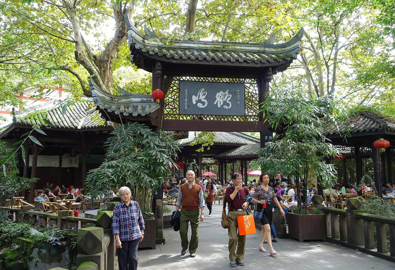 Tea gardens and daily life in Chengdu People's Park — view 3