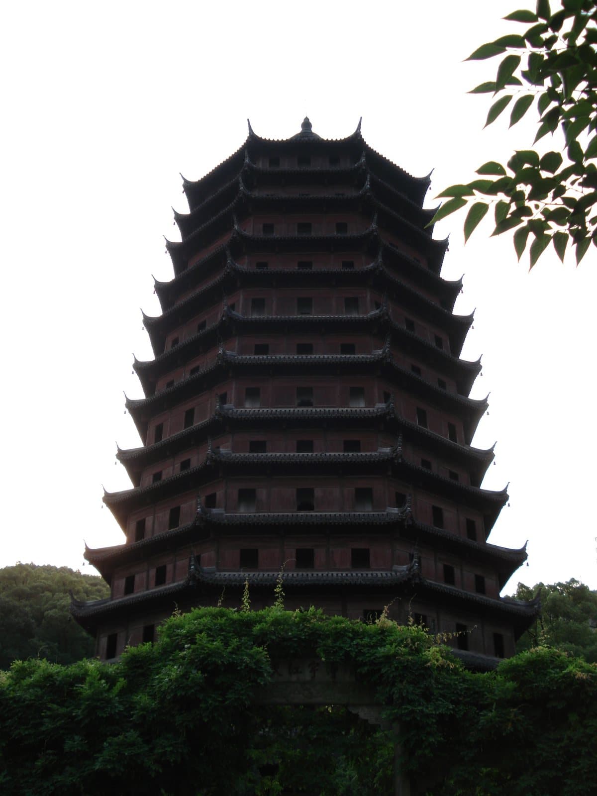 Six Harmonies Pagoda overlooking the Qiantang River — view 1