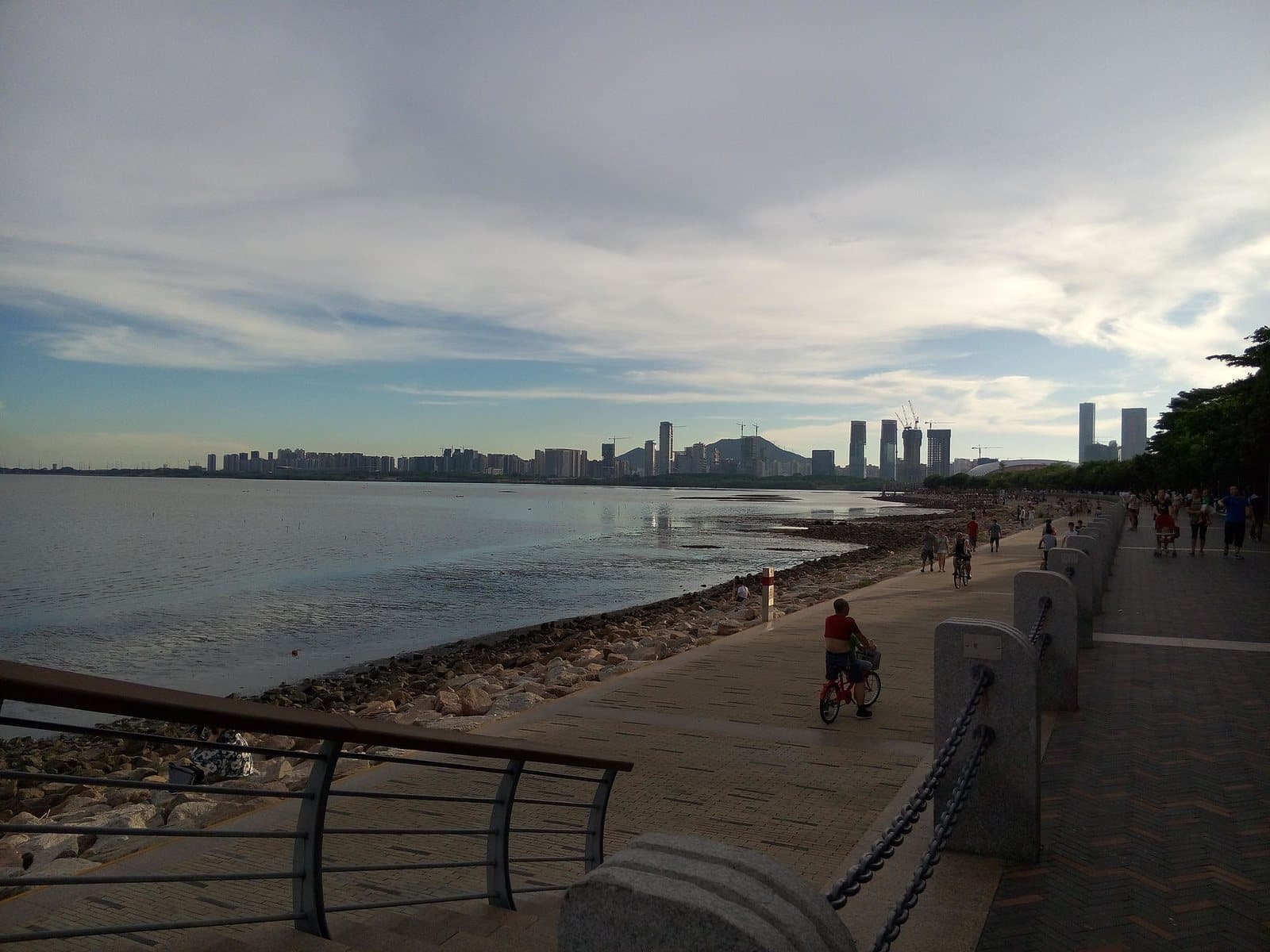 Waterfront paths and skyline views at Shenzhen Bay Park — view 1
