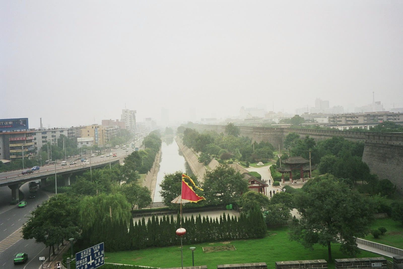 Ramparts and gate towers on Xi'an City Wall — view 2